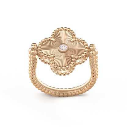 [OAK JURI]CLOVER RIVERSIBLE RING GOLD COLLECTION