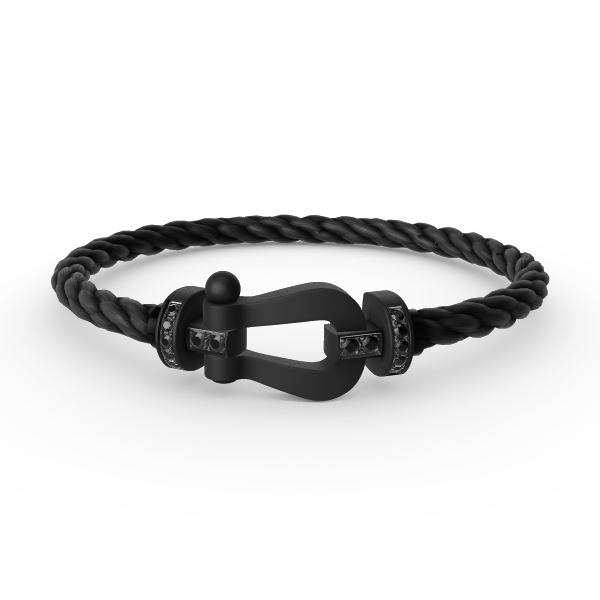 [OAK JURI]FORCE LARGE SERIES HORSESHOE BLACK SAMURAI BRACELET