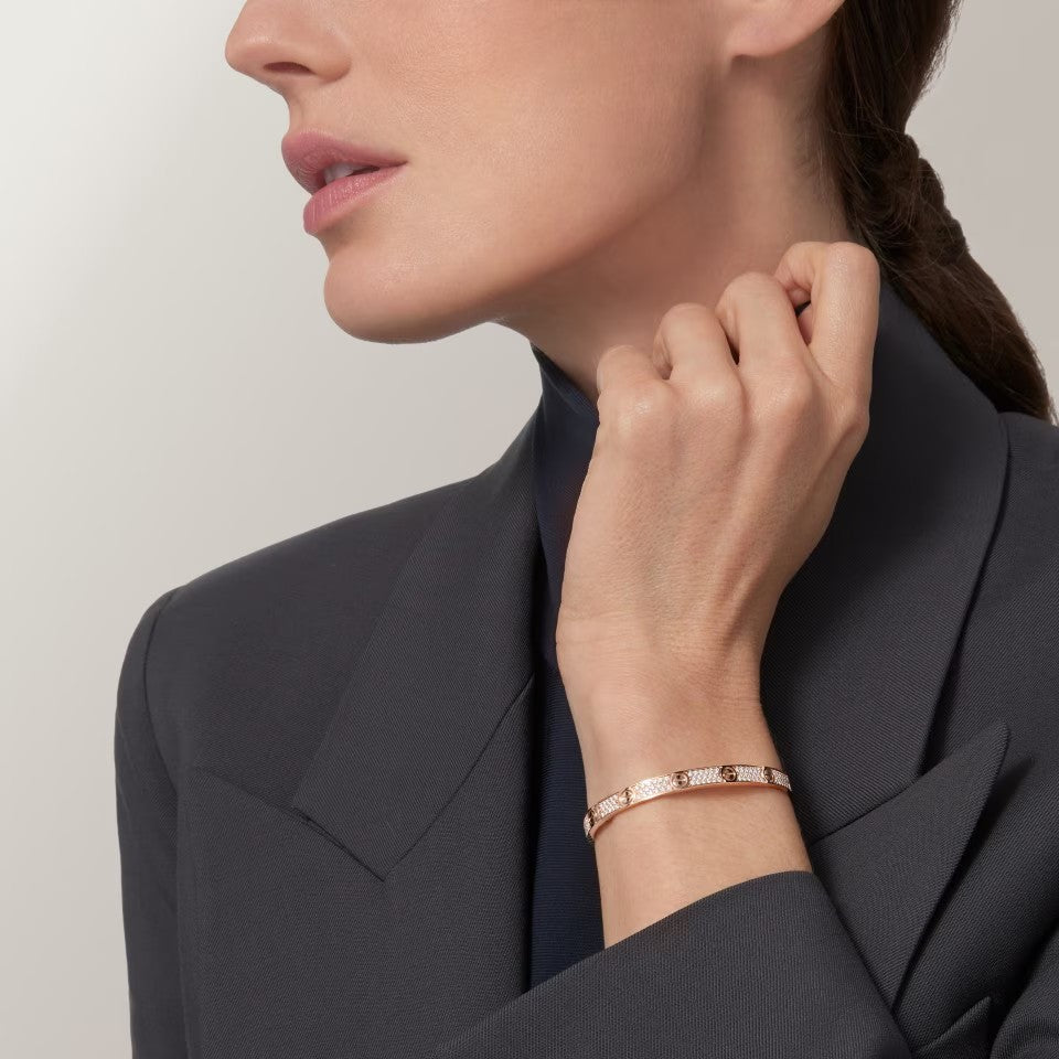 [OAK JURI]LOVE BRACELET 4.8MM DIAMOND-PAVED