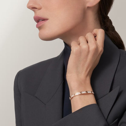 [OAK JURI]LOVE BRACELET 4.8MM DIAMOND-PAVED