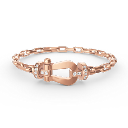 [OAK JURI]FORCE LARGE HORSESHOE CLASP  METAL BRACELET