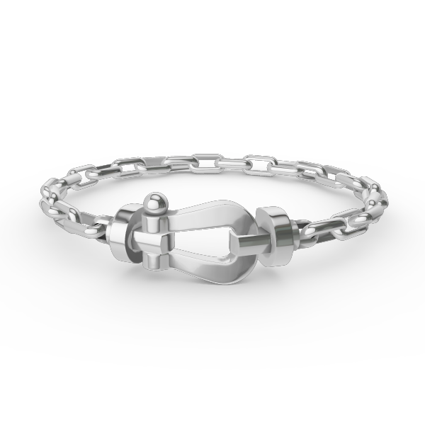 [OAK JURI]FORCE LARGE HORSESHOE CLASP  METAL BRACELET