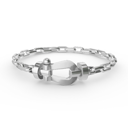 [OAK JURI]FORCE LARGE HORSESHOE CLASP  METAL BRACELET
