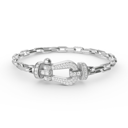 [OAK JURI]FORCE LARGE HORSESHOE CLASP  METAL BRACELET