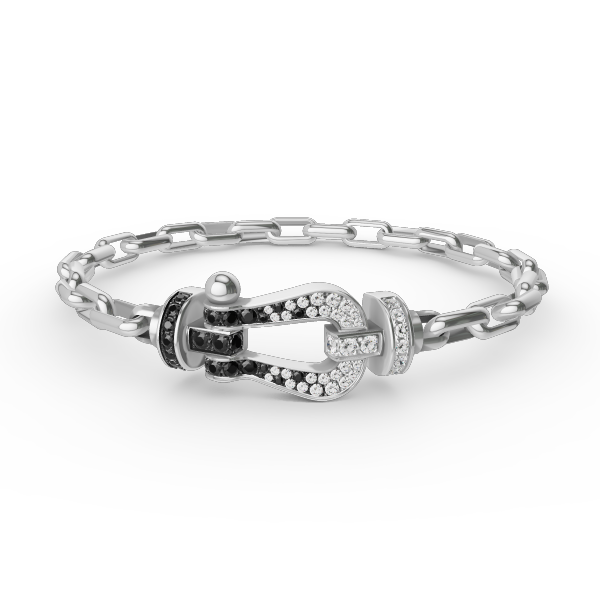 [OAK JURI]FORCE LARGE HORSESHOE CLASP  METAL BRACELET