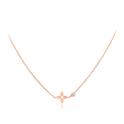 [OAK JURI]BLOSSOM PENDANT PINK GOLD AND DIAMOND