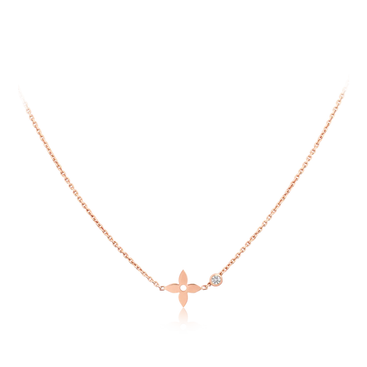 [OAK JURI]BLOSSOM PENDANT PINK GOLD AND DIAMOND
