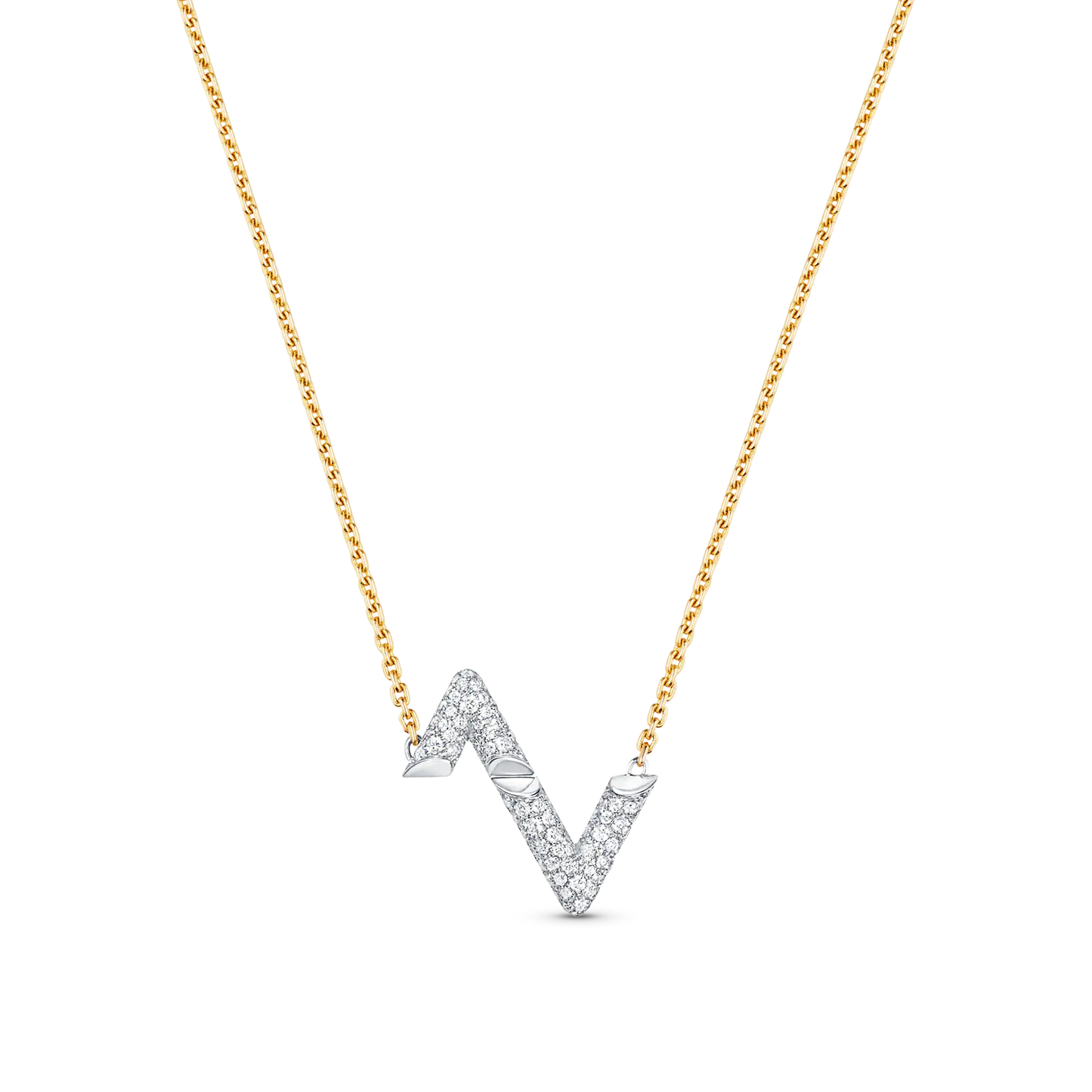 [OAK JURI]VOLT SILVER DIAMOND PEDANT NECKLACE