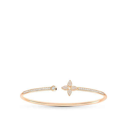 [OAK JURI]IDYLLE PINK GOLD OPEN BRACELET DIAMOND PAVED