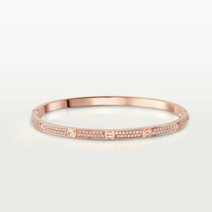 [OAK JURI]LOVE BRACELET 3.65MM DIAMOND-PAVED