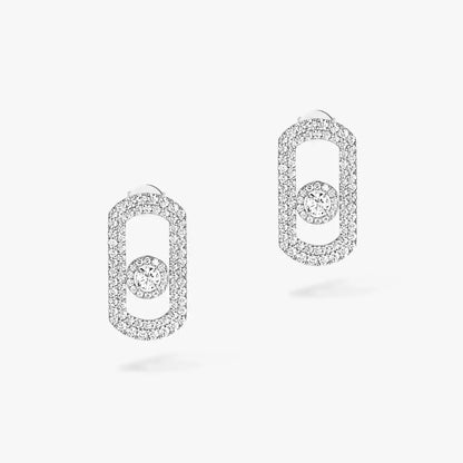[OAK JURI]So Move Pave_-Set Diamond Earrings in Silver