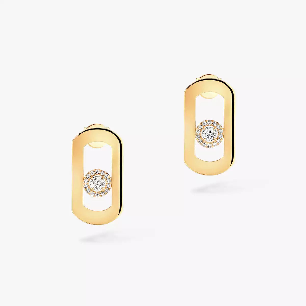 [OAK JURI]So Move Diamond Earrings in Yellow Gold