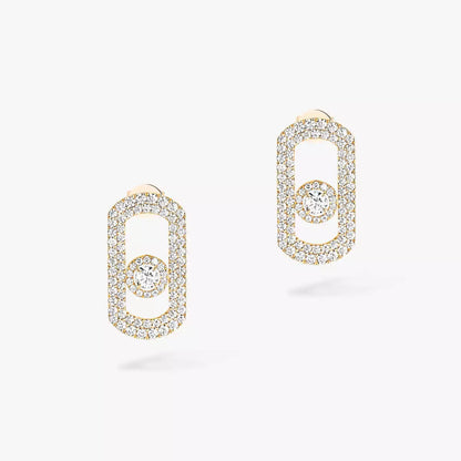 [OAK JURI]So Move Pave_-Set Diamond Earrings in Silver