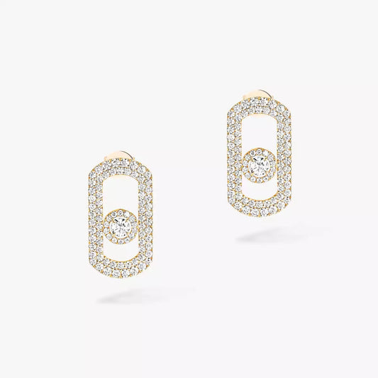 [OAK JURI]So Move Pave_-Set Diamond Earrings in Silver