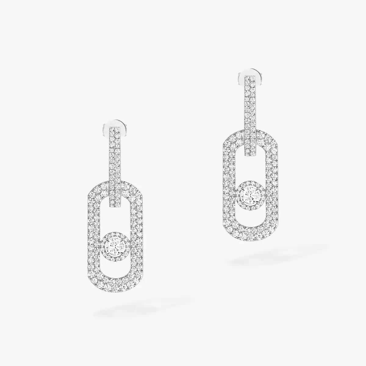 [OAK JURI]So Move XL Pave_-Set Diamond Pendant Earrings