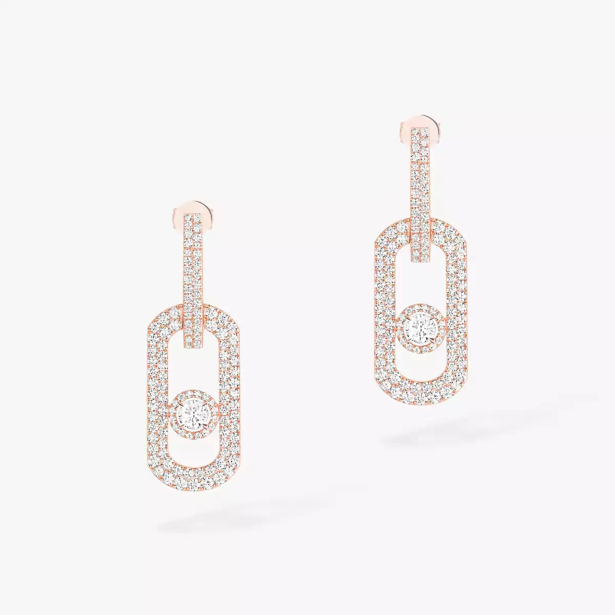 [OAK JURI]So Move XL Pave_-Set Diamond Pendant Earrings