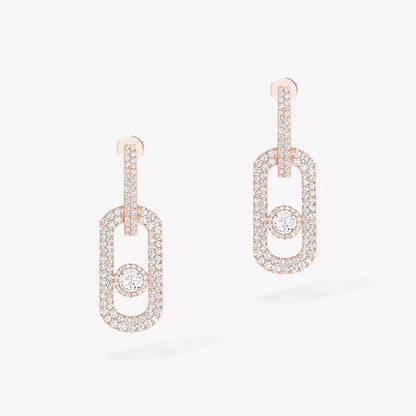 [OAK JURI]So Move XL Pave_-Set Diamond Pendant Earrings
