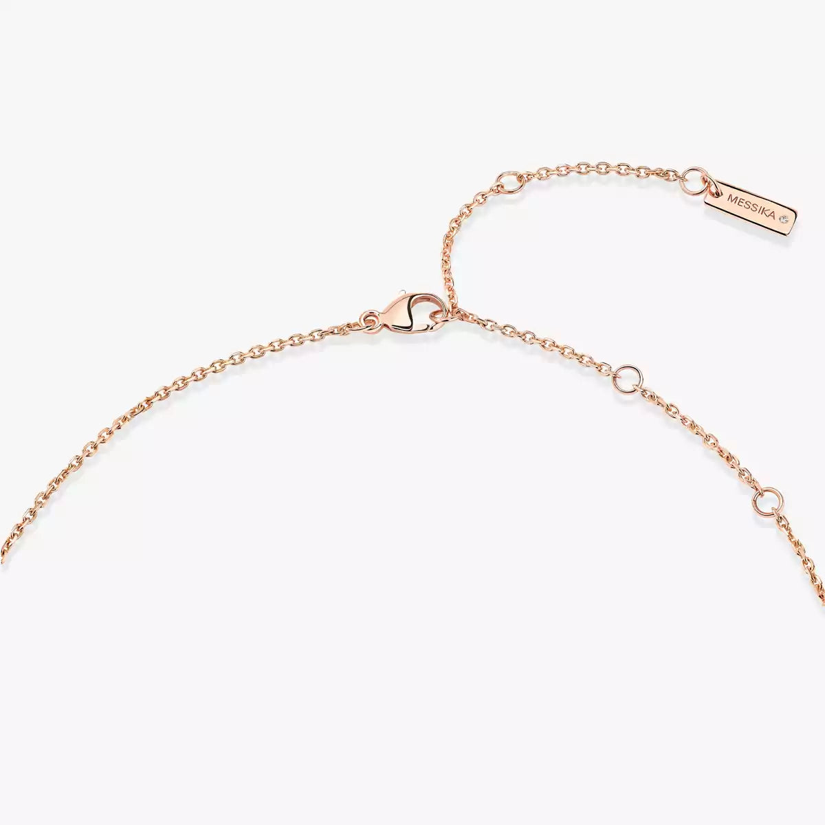 [OAK JURI]Lucky Eye Diamond Necklace in Rose Gold and Turquoise