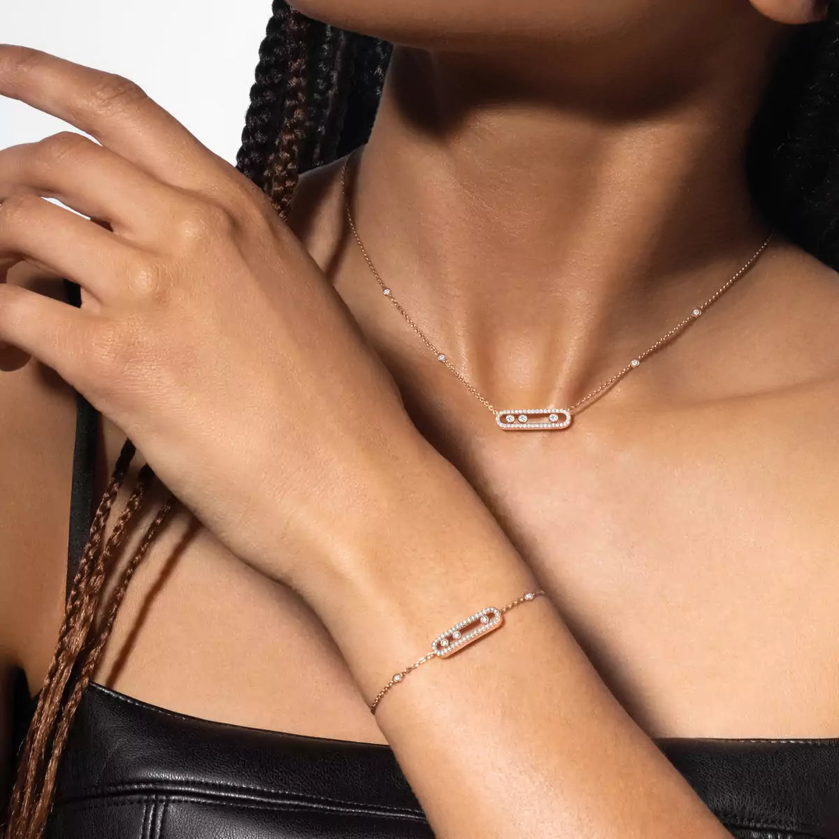 [OAK JURI]Pavé Baby Move Diamond Bracelet