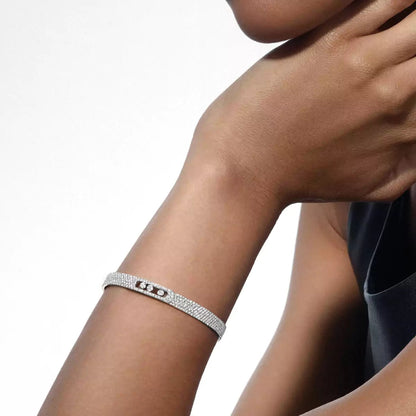 [OAK JURI]Move Noa Full Pavé Diamond Bangle Bracelet