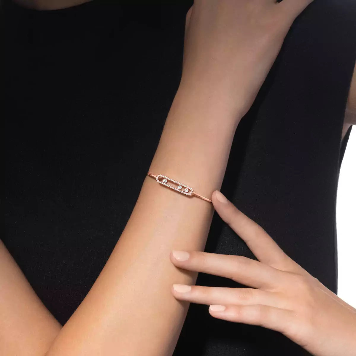 [OAK JURI]Move Pavé Diamond Bangle Bracelet M