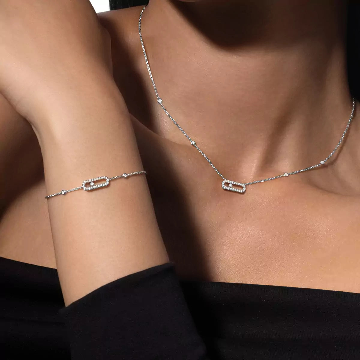 [OAK JURI]Diamond Necklace Move Uno