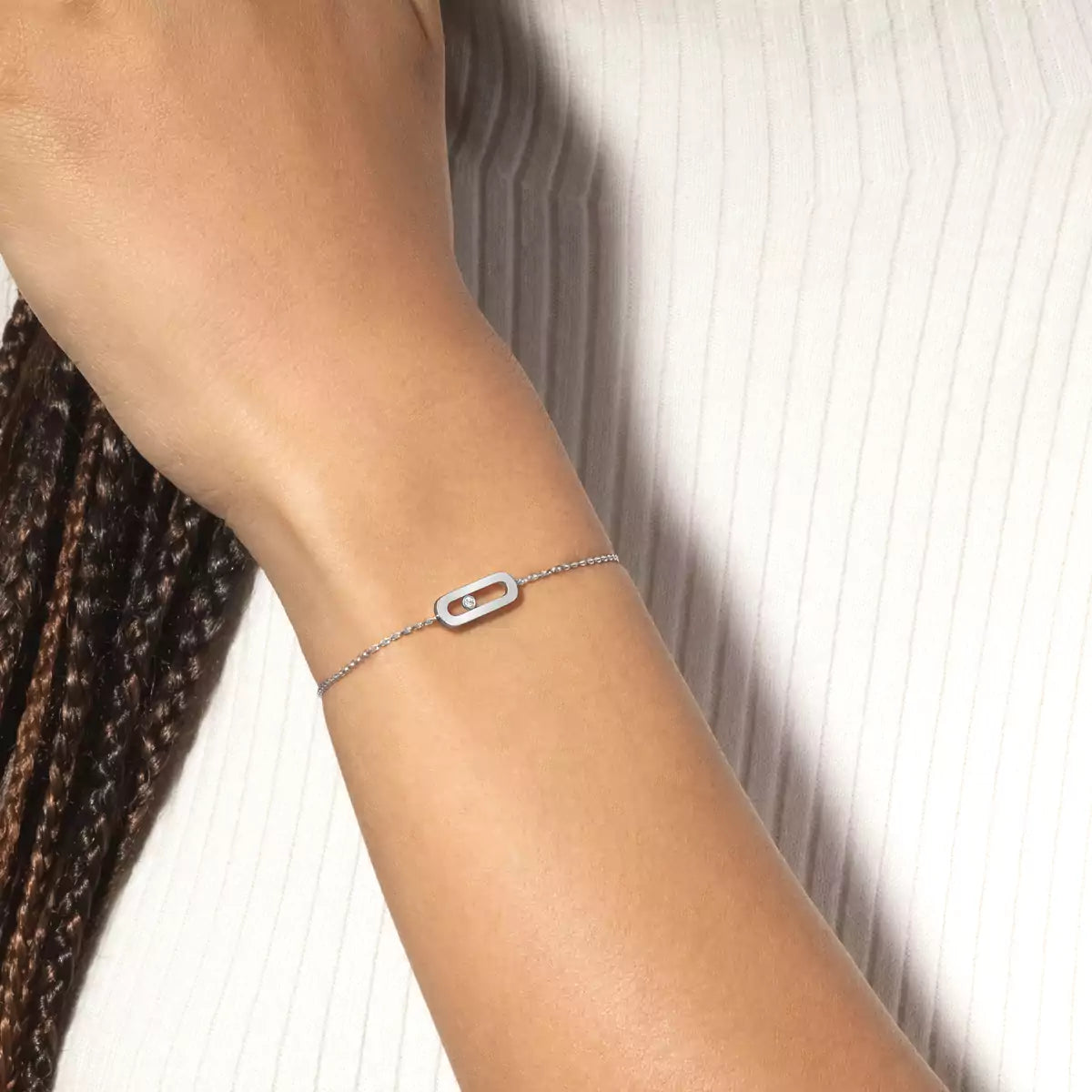 [OAK JURI]Move Uno Diamond Bracelet