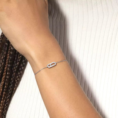 [OAK JURI]Move Uno Diamond Bracelet