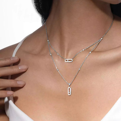 [OAK JURI] Move Uno Diamond Necklace