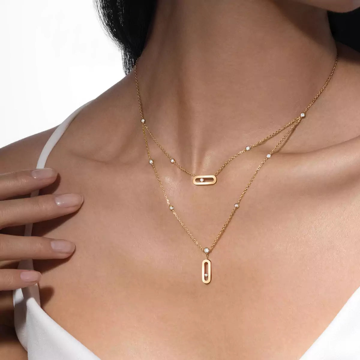 [OAK JURI] Move Uno Diamond Necklace