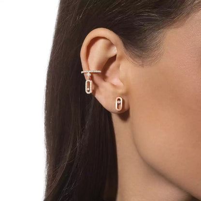 [OAK JURI]Move Uno Diamond Stud Earrings
