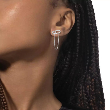 [OAK JURI]Move Uno Diamond Earrings