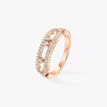 [OAK JURI] Baby Move Gold Diamond Pave_ Ring