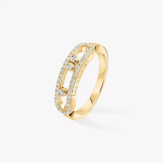 [OAK JURI] Baby Move Gold Diamond Pave_ Ring