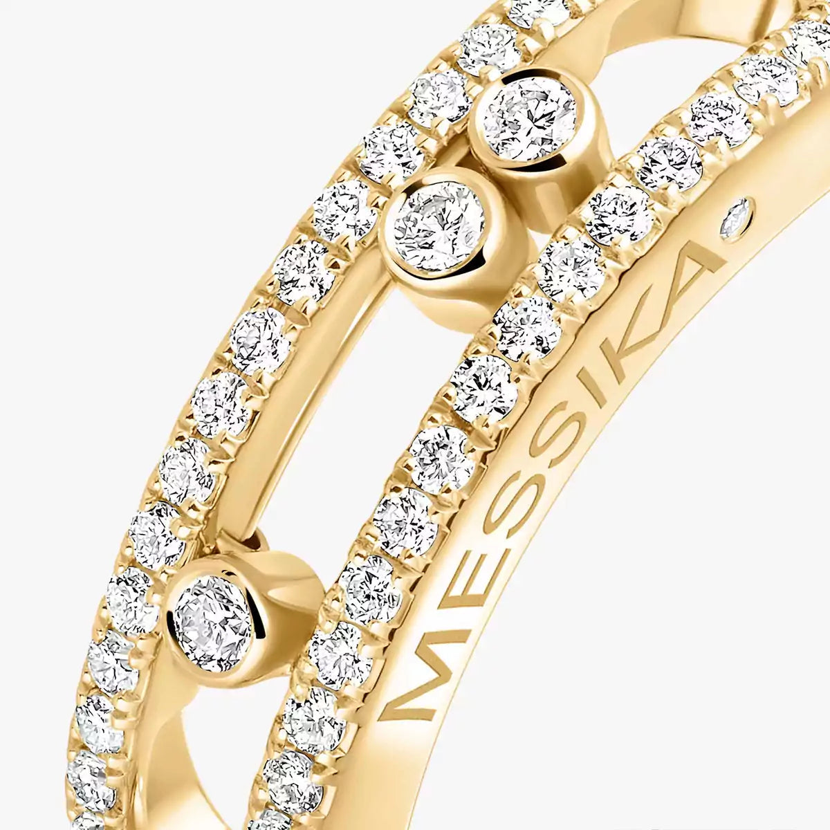 [OAK JURI] Baby Move Gold Diamond Pave_ Ring