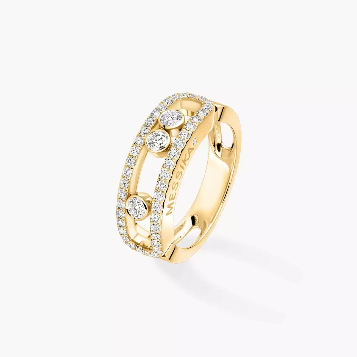 [OAK JURI] Move Gold Diamond Pave_ Ring