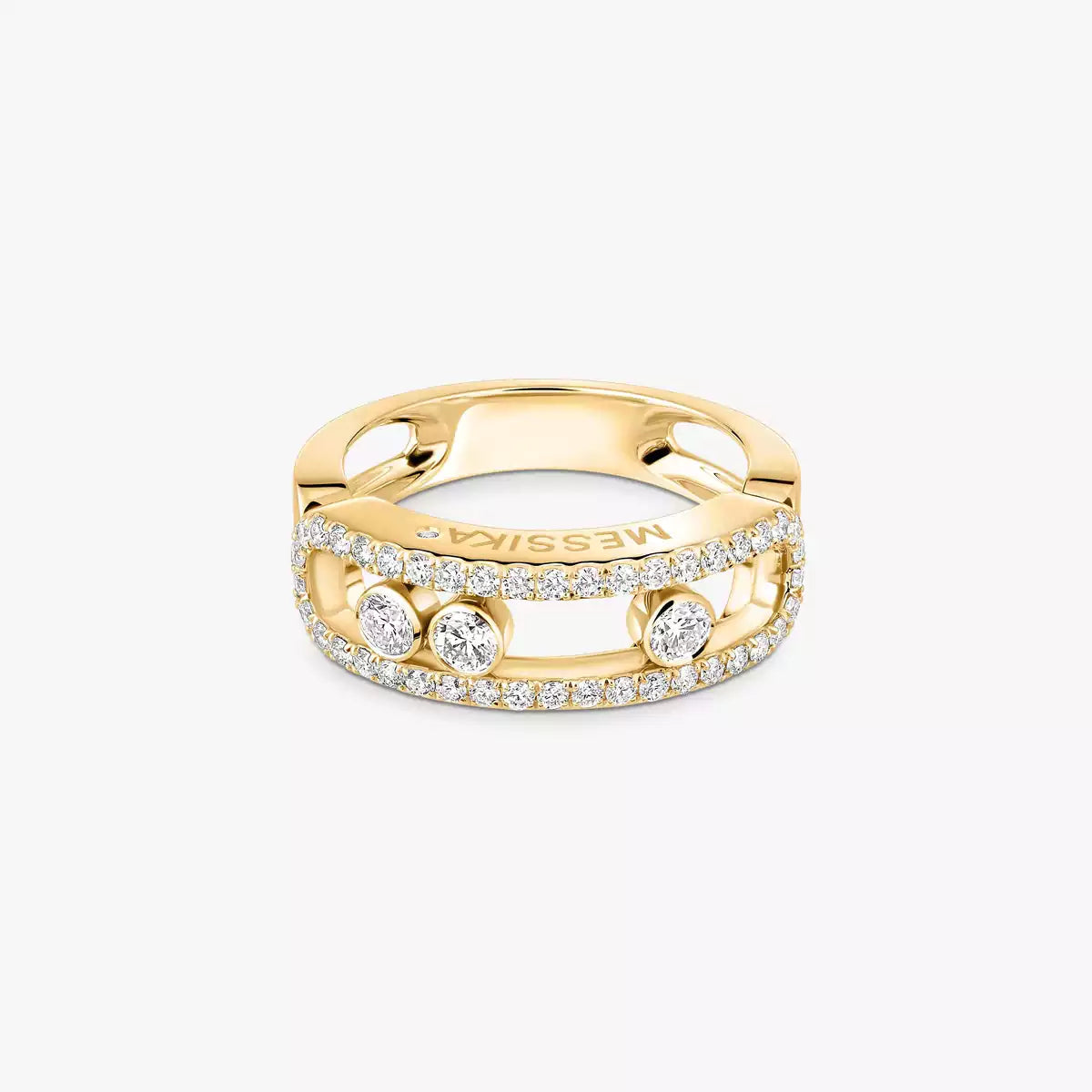 [OAK JURI] Move Gold Diamond Pave_ Ring