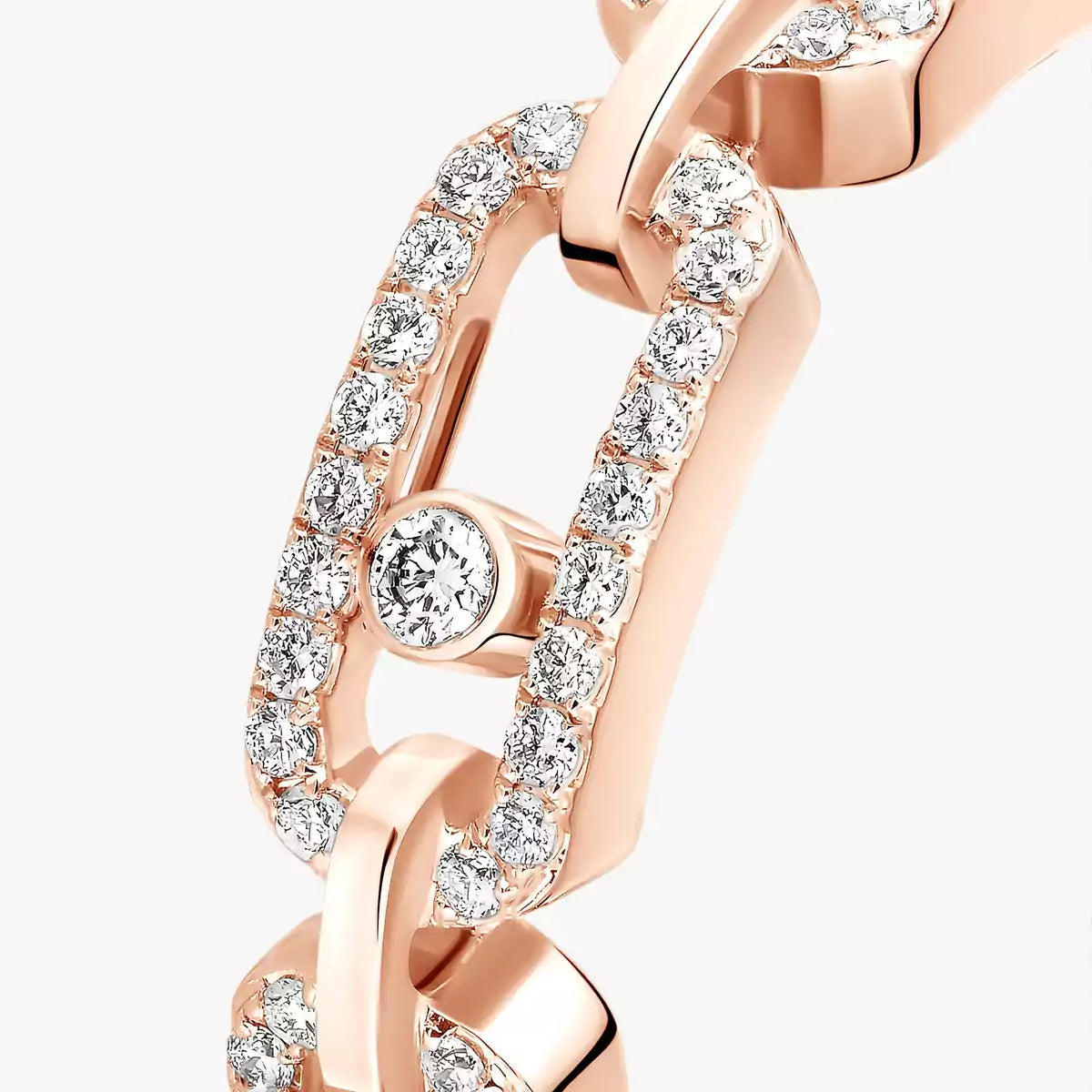 [OAK JURI]Move Link Pave_-Set Diamond Ring in Gold