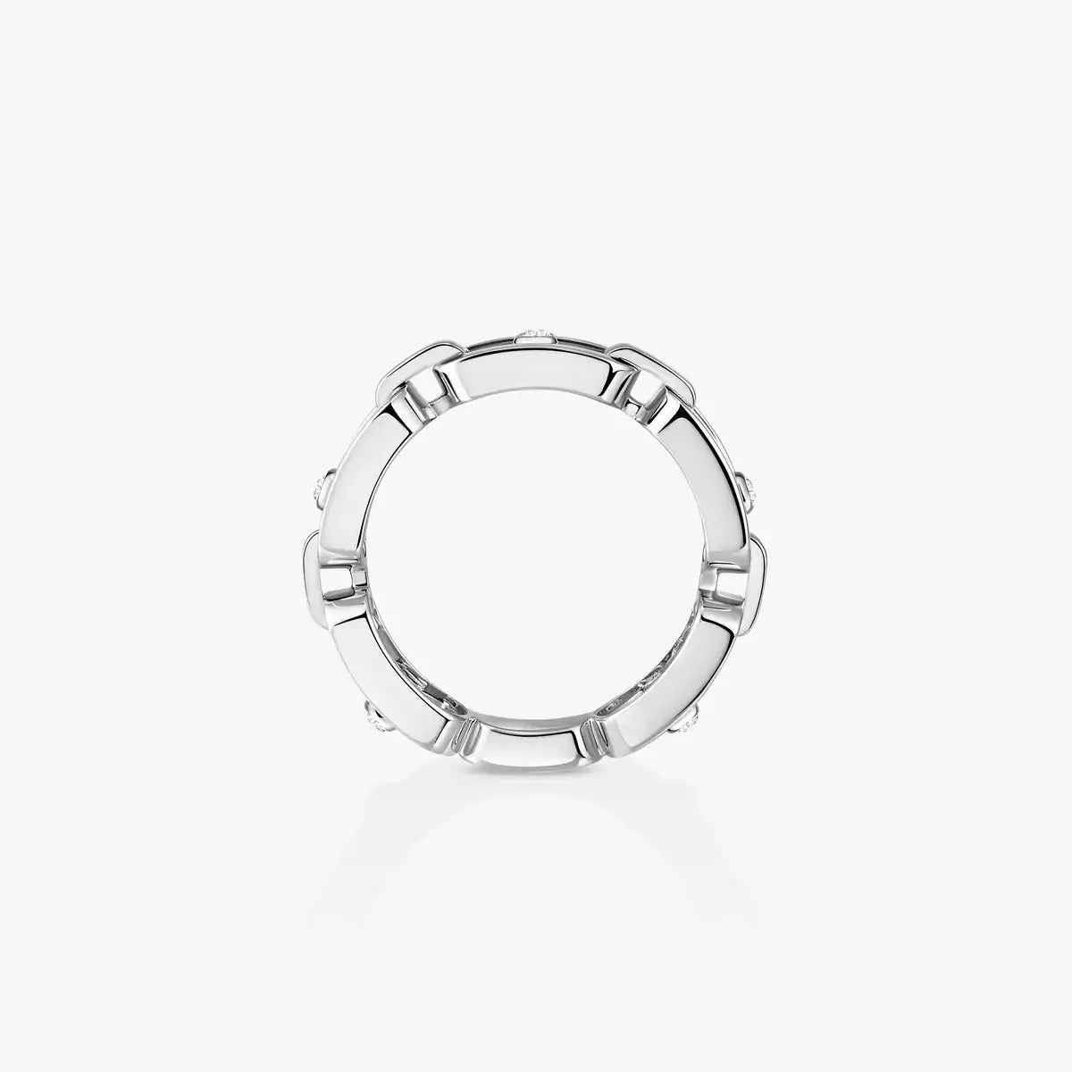 [OAK JURI]Move Link Pave_-Set Diamond Ring in Gold