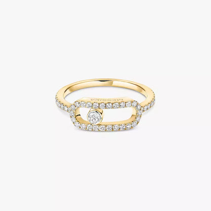[OAK JURI]Move Uno Diamond Ring in Gold