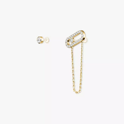 [OAK JURI]Move Uno Diamond Earrings