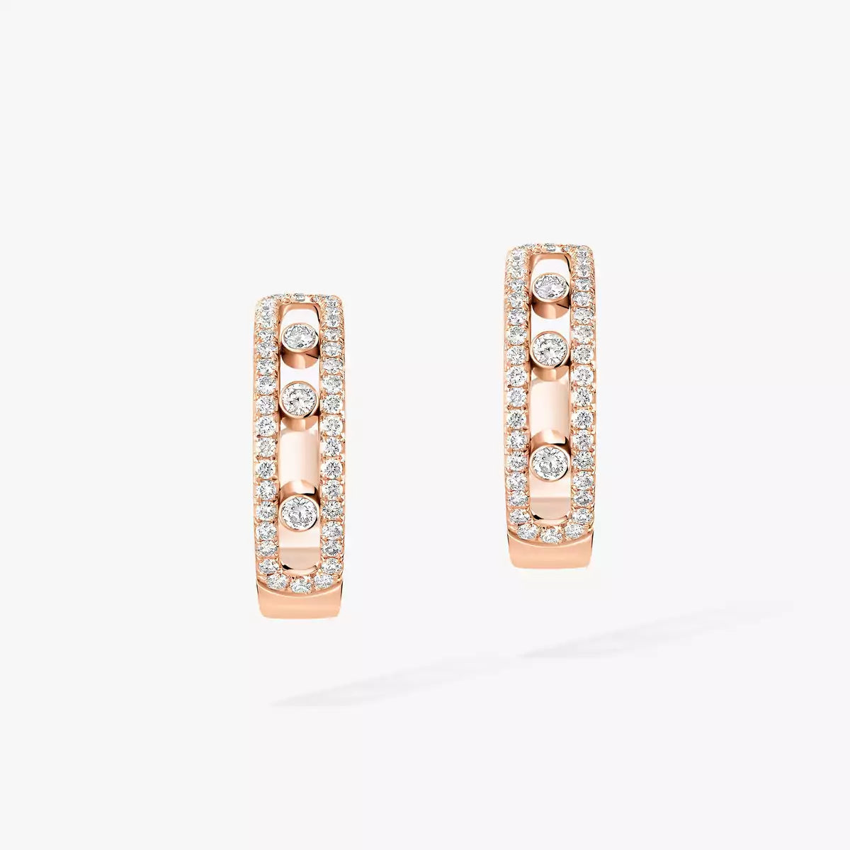 [OAK JURI]Diamond Pave_ Hoop Earrings Move