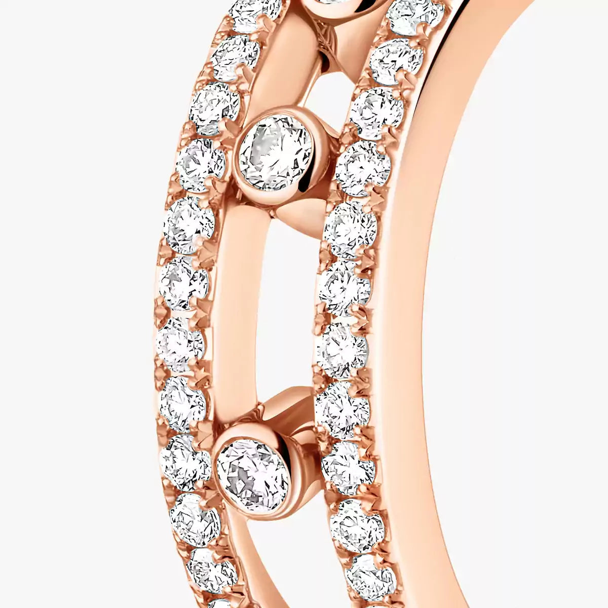 [OAK JURI]Diamond Pave_ Hoop Earrings Move