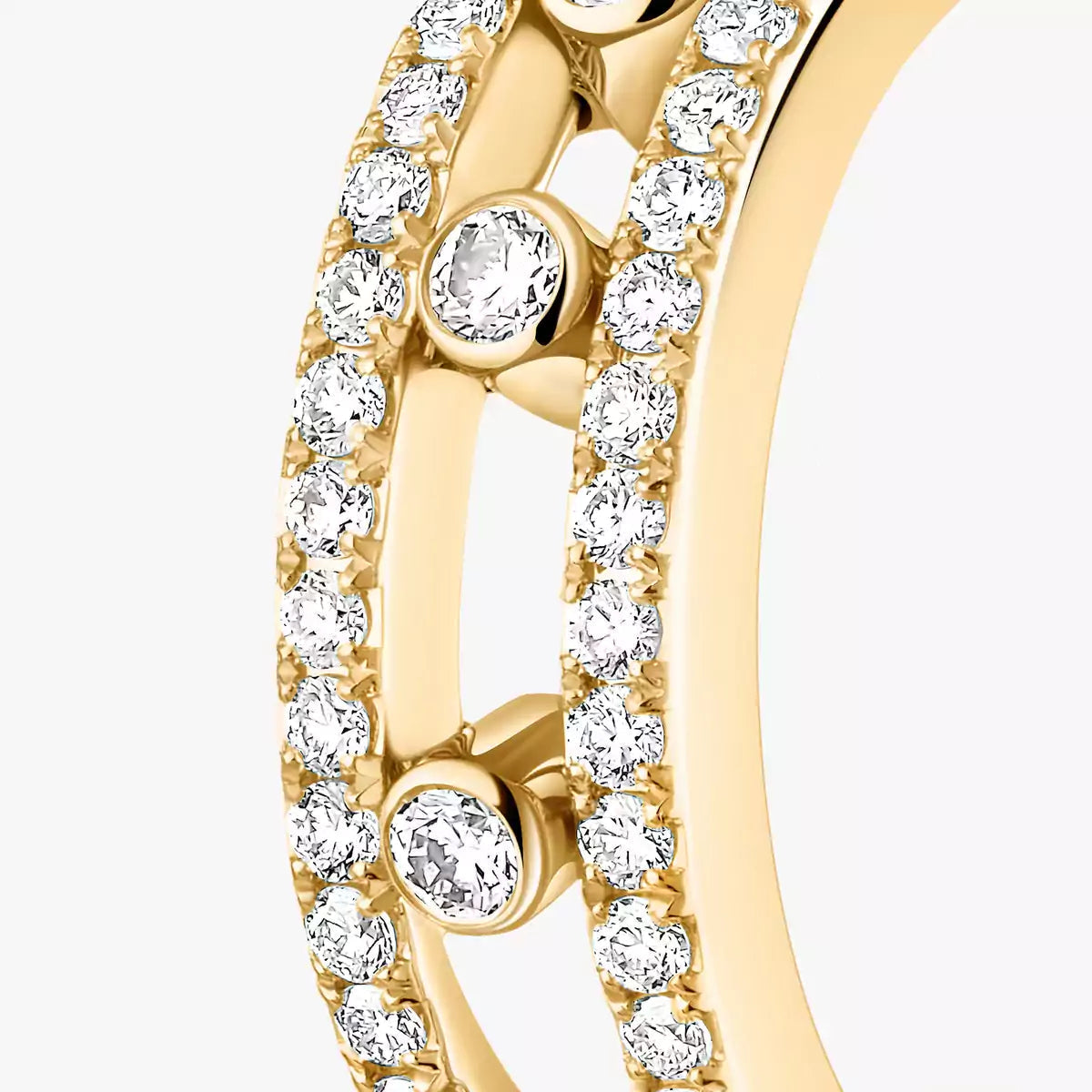 [OAK JURI]Diamond Pave_ Hoop Earrings Move