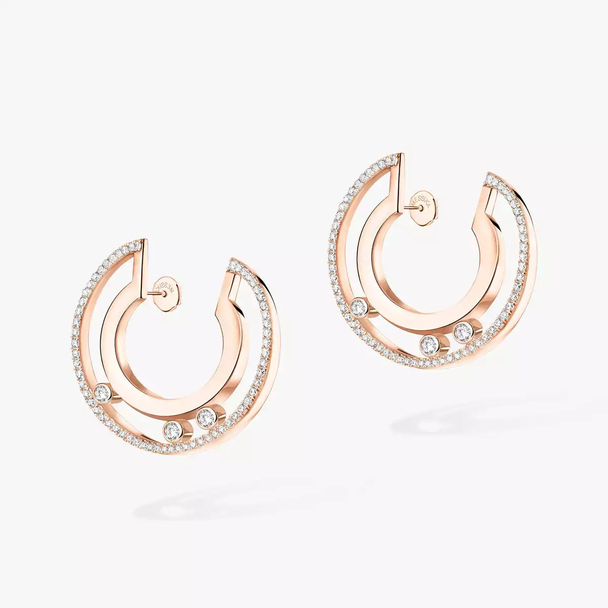 [OAK JURI]Move Romane Small Diamond Hoop Earrings