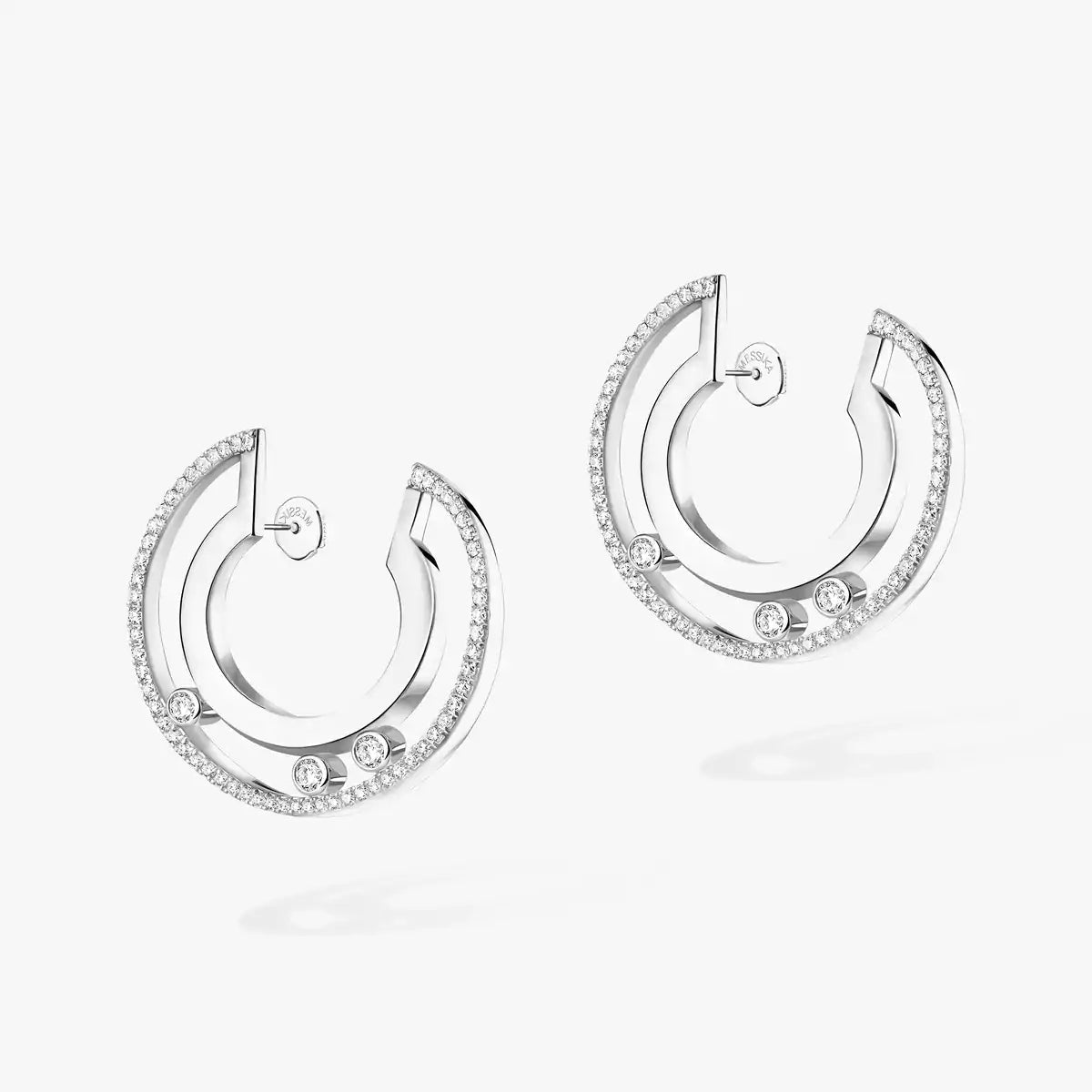 [OAK JURI]Move Romane Small Diamond Hoop Earrings