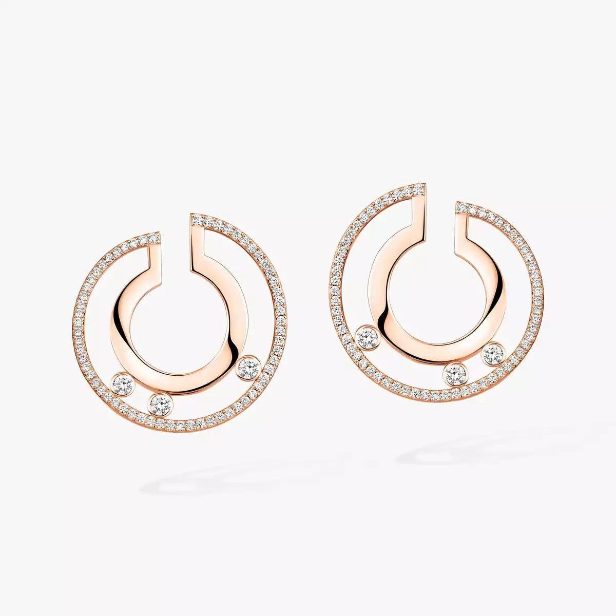 [OAK JURI]Move Romane Small Diamond Hoop Earrings