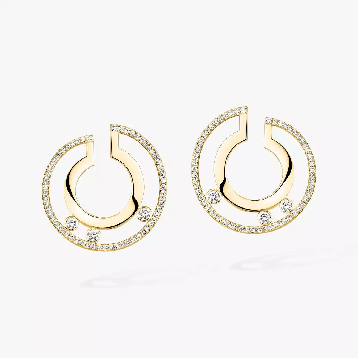 [OAK JURI]Move Romane Small Diamond Hoop Earrings