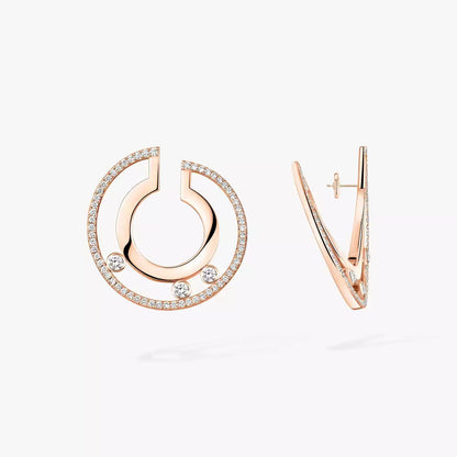 [OAK JURI]Move Romane Small Diamond Hoop Earrings