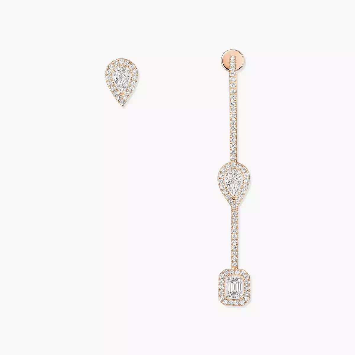 [OAK JURI]Diamond Drop Earrings My Twin